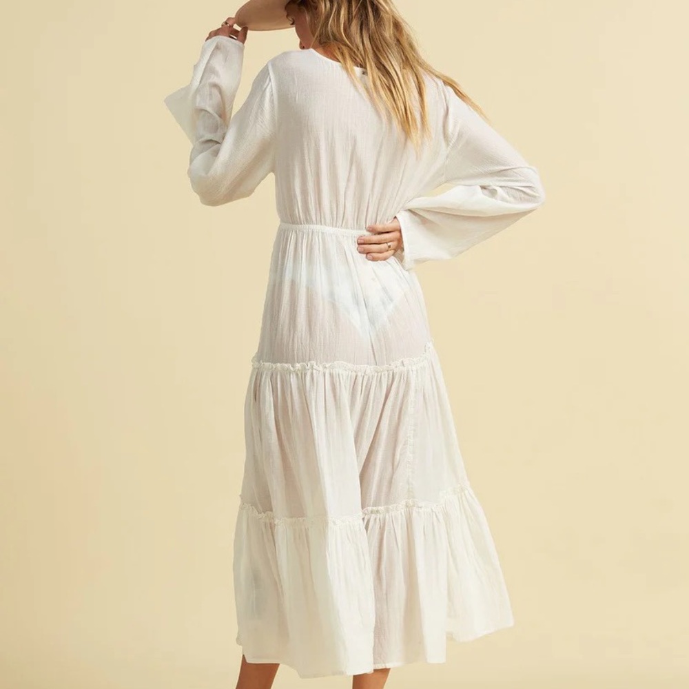 🔆BILLABONG🔆 WANDER LUST WHITE MAXI DRESS - Picture 15 of 15